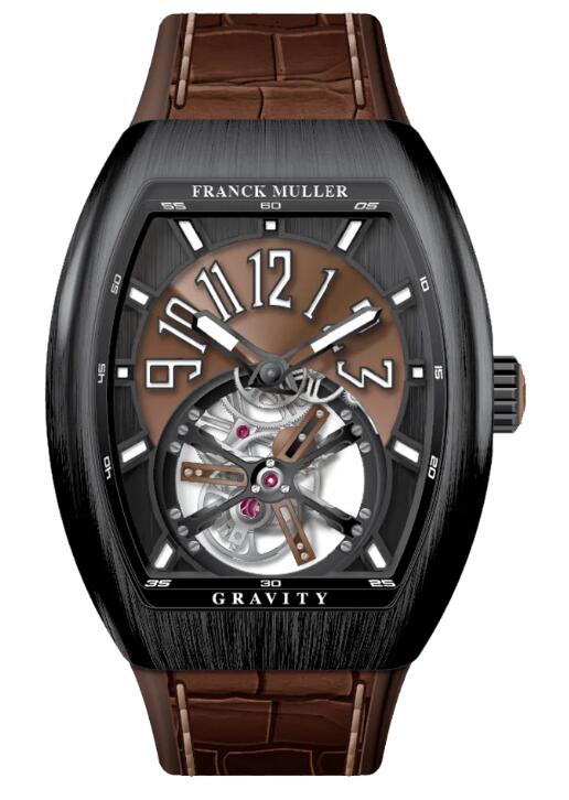 Best FRANCK MULLER Vanguard Gravity Tourbillon Brushed Black Titanium - Bronze V 41 T GRAVITY CS NR BR (BZ) (TT) (BZ BLC NR) Replica Watch